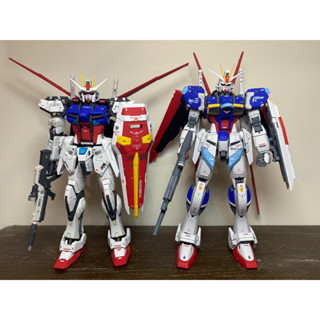 萬代BANDAL RG 1/144 MS-06S 翔翼攻擊鋼彈 ZGMF- X56S威力型脈衝鋼彈 組裝成品