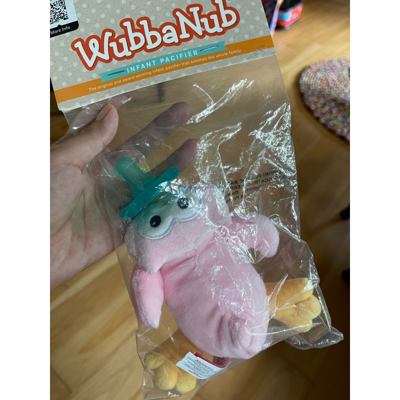美國WubbaNub 貓頭鷹玩偶娃娃香草奶嘴