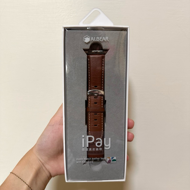 AI.BEAR Apple Watch 38/40/41mm iPay悠遊真皮錶帶(悠遊卡錶帶)