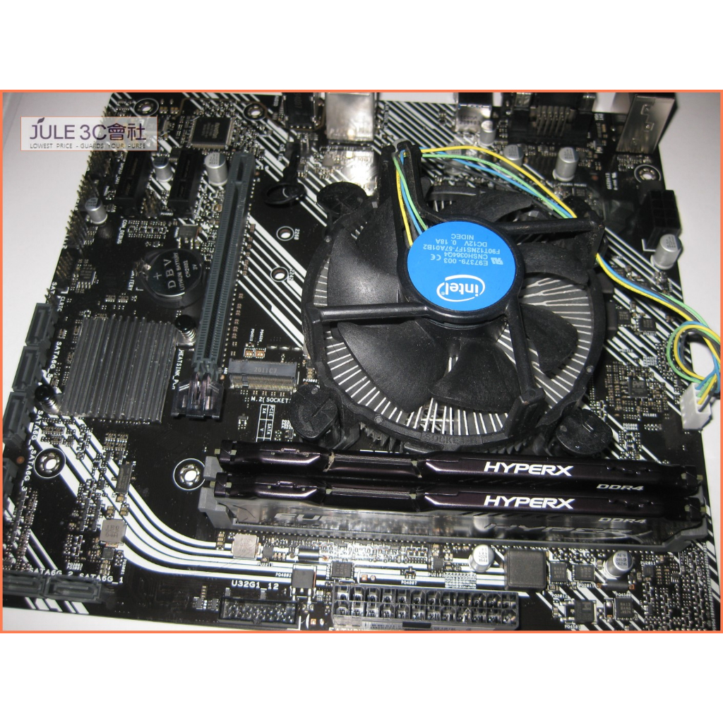 JULE 3C會社-華碩 PRIME B460M-K + i5 10400 十代 CPU + 金士頓 DDR4 8GX2