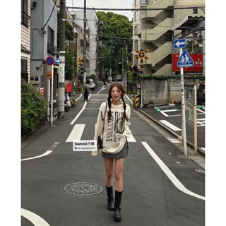 Sammi 韓國代購-東大門 正韓 男女共版 美式休閒風 長袖上衣 S6