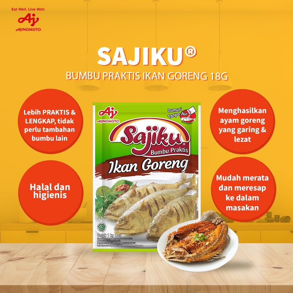 印尼 SAJIKU Ikan Goreng 炸魚粉 18g