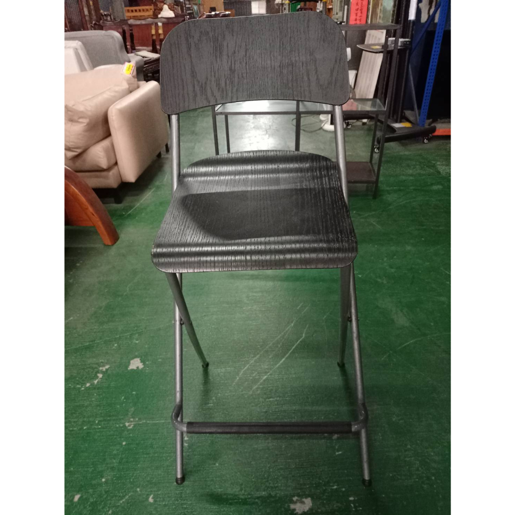 二手家具全省估價(集穎全新二手家具)--IKEA 折疊吧台椅FRANKLIN 餐椅 咖啡椅 高腳椅子 C-2072901