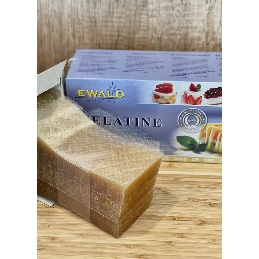 ✨款款烘焙✨ 德國 EWALD 愛唯 金級 吉利丁片 Gelatine Sheet 1kg (原裝) | 烘焙材料