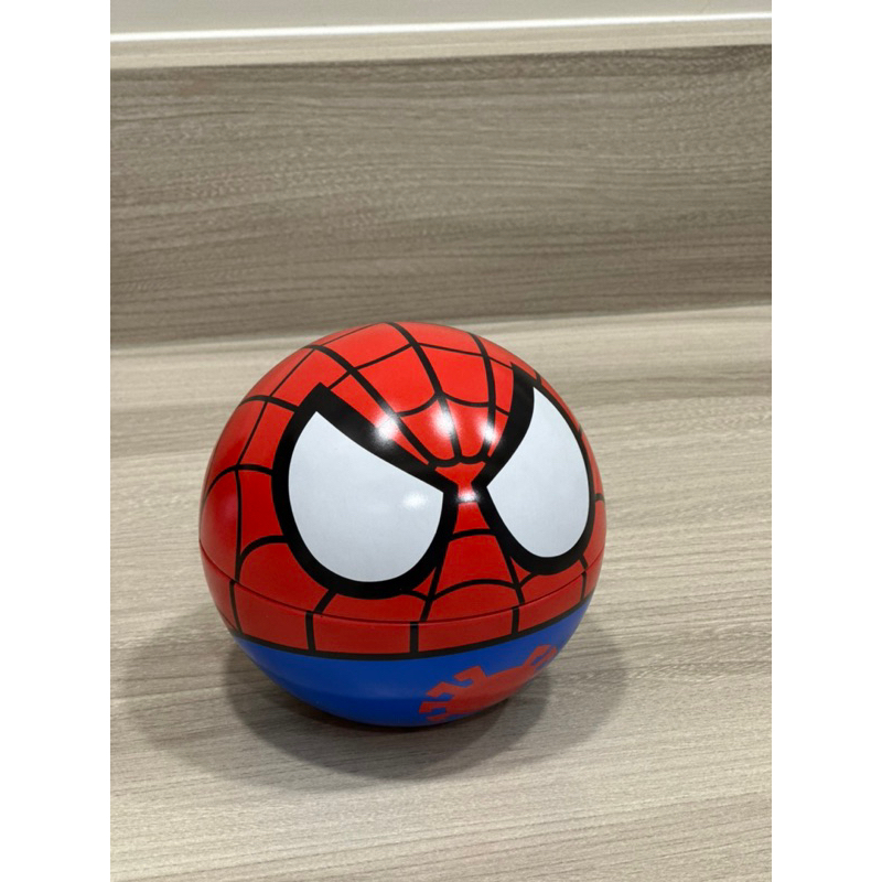 日本 大阪 環球影城 MARVEL 漫威 蜘蛛人可愛版圓形鐵盒