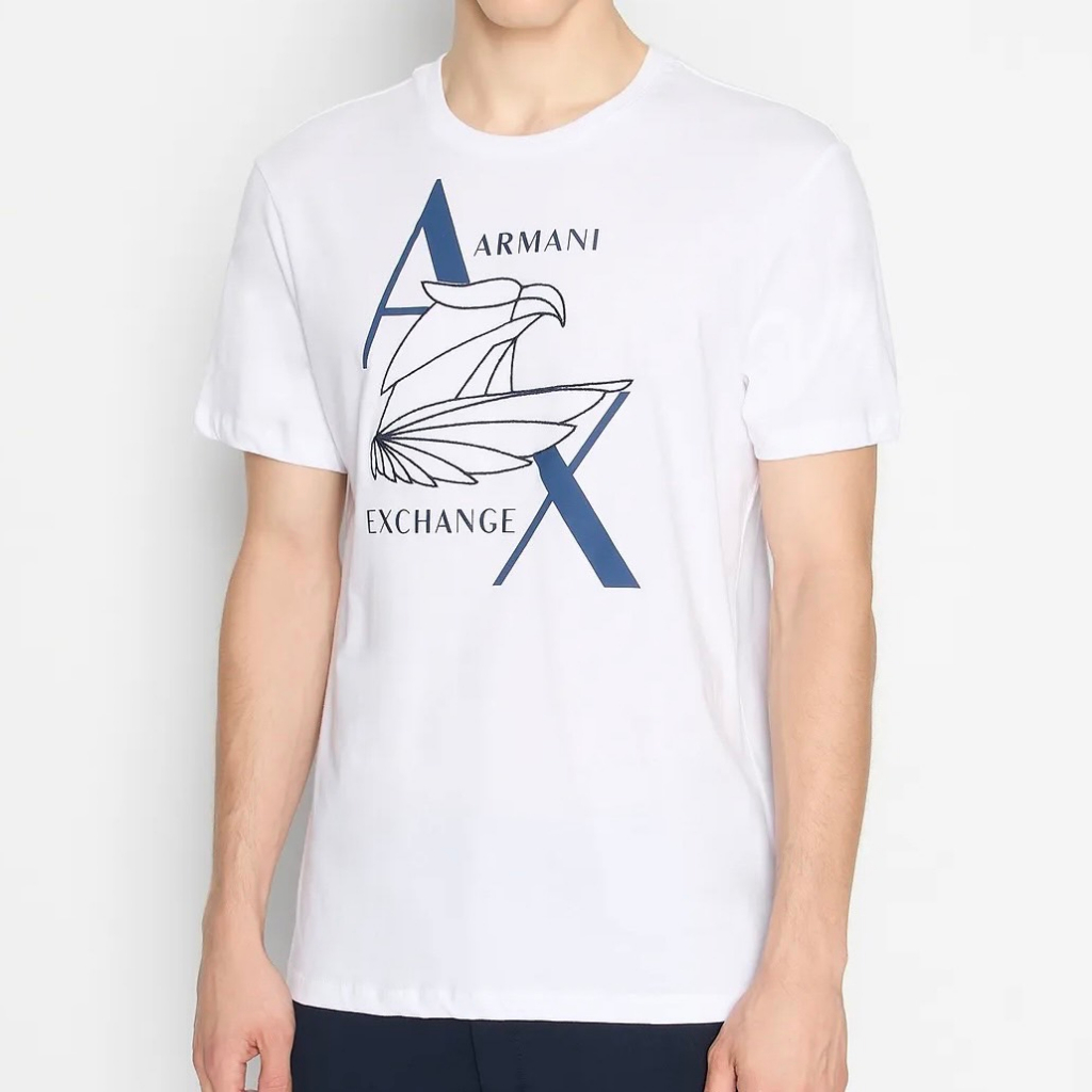✴Sparkle歐美精品✴ Armani Exchange AX 刺繡老鷹logo短袖上衣T恤 現貨真品