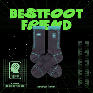 BEST FOOT FRIEND BF23011-DG FUTURE EARTH 未來地球 中筒襪 小腿襪 (深灰色)