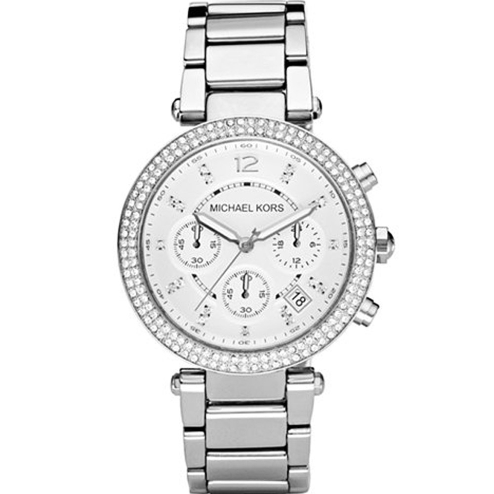 【MICHAEL KORS】Parker 紐約時尚璀璨三眼腕錶 MK5353 39mm 現代鐘錶