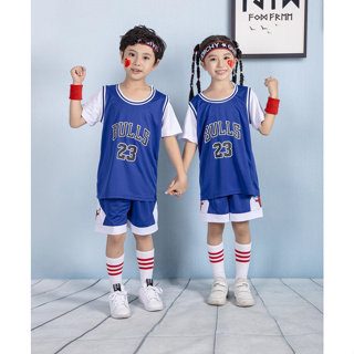 原創23號球衣 公牛隊 籃球服 套裝 運動球衣 兒童 籃球衣 透氣網眼 時尚球衣 球衣套裝 假兩件運動服 籃球球服 球服