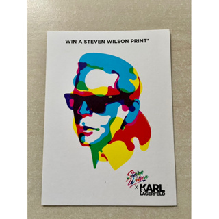 Postcrossing 廣告明信片（時尚類）卡爾拉格斐 Karl Lagerfeld