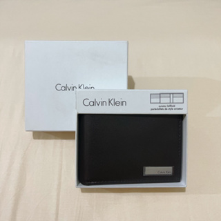 ［Calvin Klein] CK經典金屬小logo短夾