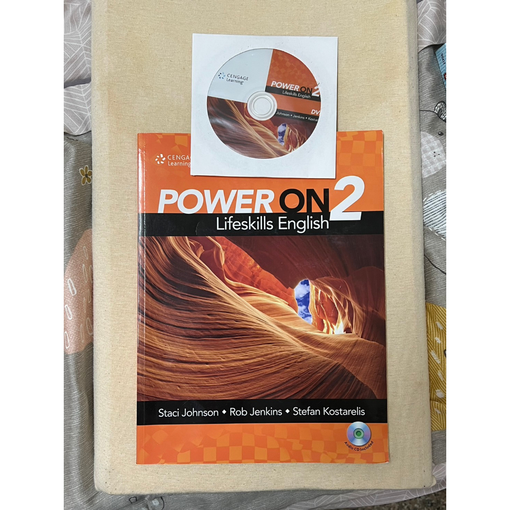 【二手書】Power On 2: Lifeskills English with DVD/1片