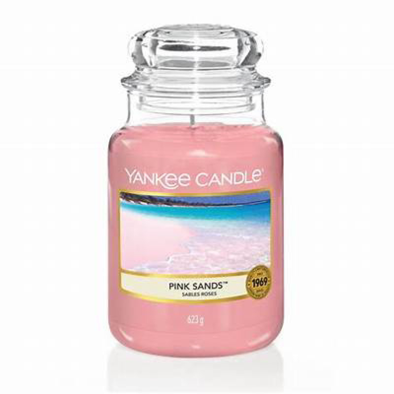 YANKEE CANDLE 香氛蠟燭-粉紅沙灘 (大）623g