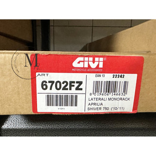 Mm. GIVI 6702FZ Aprilia SHIVER 750/900 ABS 後架/後車架/後箱架 10-20