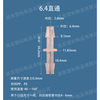 附發票臺灣發貨 軟管Y型三通 T型三通接頭 十字接頭 三通寶塔 四通寶塔 耐高溫 塑膠分水器 水管轉接器 軟管接頭 PP