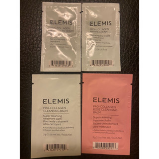 ElEMIS 愛莉美 海洋膠原精油卸妝膏（大馬士）玫瑰3g/玫瑰緊緻精華乳霜2Ml/海洋膠原玫瑰微導精華 1.5ml