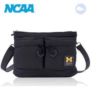 【小鯨魚包包館】NCAA 側背包 斜背包 7325173320 黑色 淺卡其