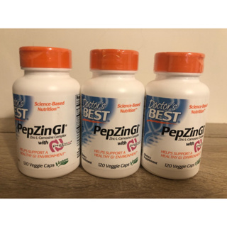 快速出貨～Doctor's Best 鋅左旋肌肽 含 PepZin GI® 肌肽鋅 120粒膠囊 素食