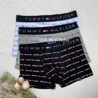 🔥Anna美國代購🇺🇸 Tommy Hilfiger 四角褲 男生內褲 純棉 舒適 彈性 三件組 滿版印花 男內褲 送禮