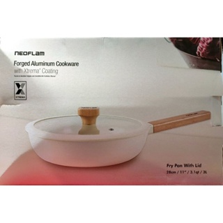 NEOFLAM FIKA系列 28cm 鑄造平底鍋-奶油白(IH、電磁爐適用)