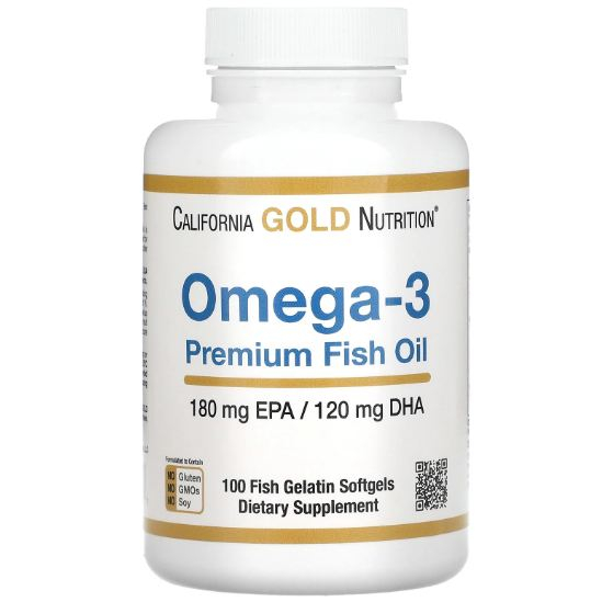 California Gold Nutrition, Omega-3 優質魚油，100 粒