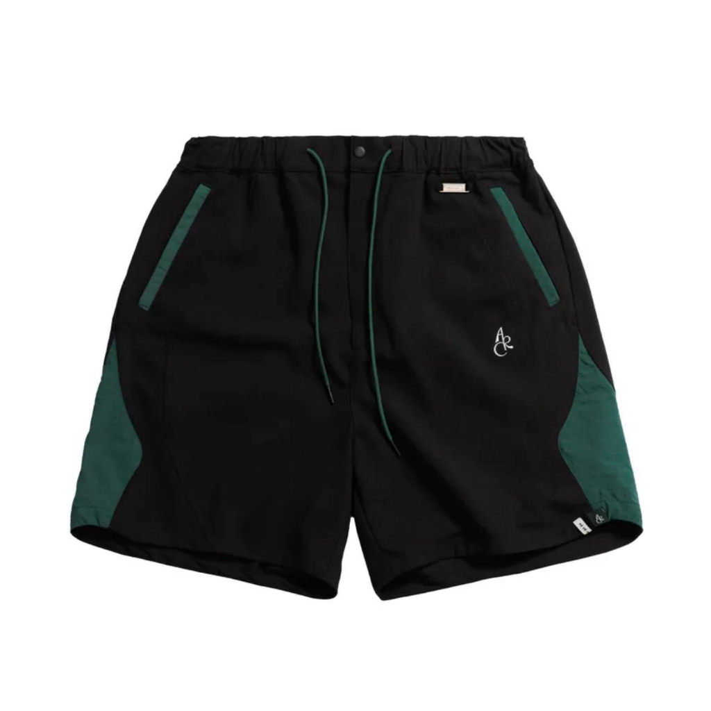 ARCROOM CURVED LINE SHORTS - BLACK 短褲