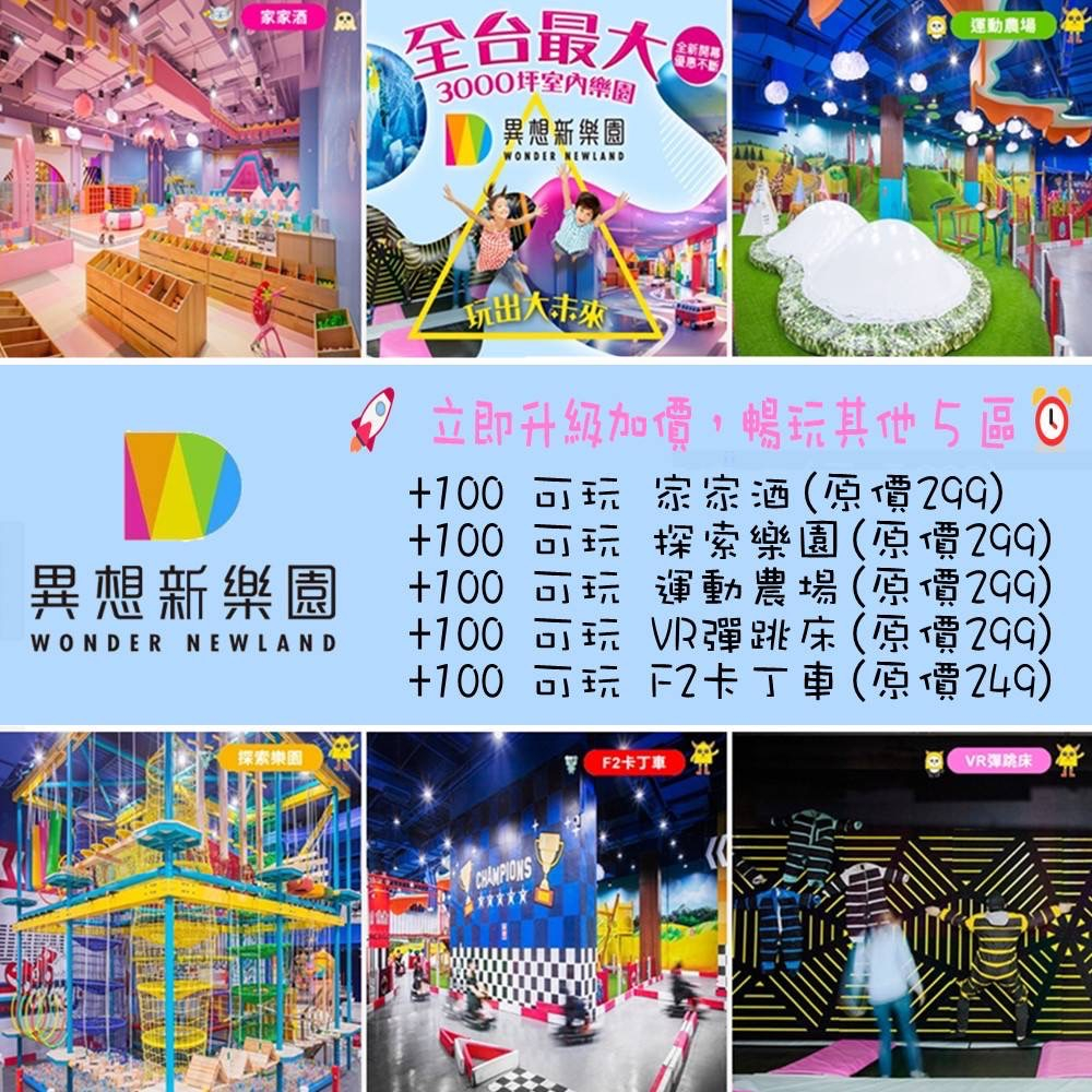 可雅【台中異想新樂園宙影幻鏡+冰雪奇園2區套票(其他區+100元使用】(板橋or新莊or中壢可面交)