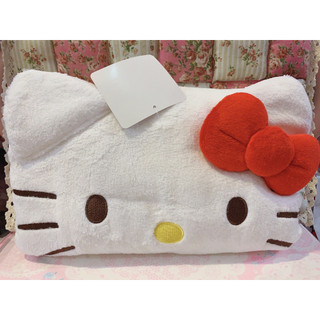 ♥小玫瑰日本精品♥ Hello Kitty 毯子 捲式毛毯 冷氣毯 法蘭絨 白色大臉22508706