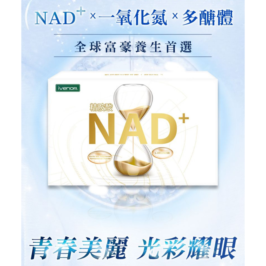 IVENOR NAD+ NMN EX版元氣錠 一氧化氮  30粒/盒 NAD+  PLUS 菸鹼醯胺