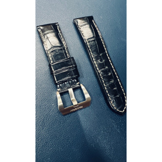 （全新）原廠 沛納海 Panerai 24mm 鱷魚皮 錶帶 錶扣