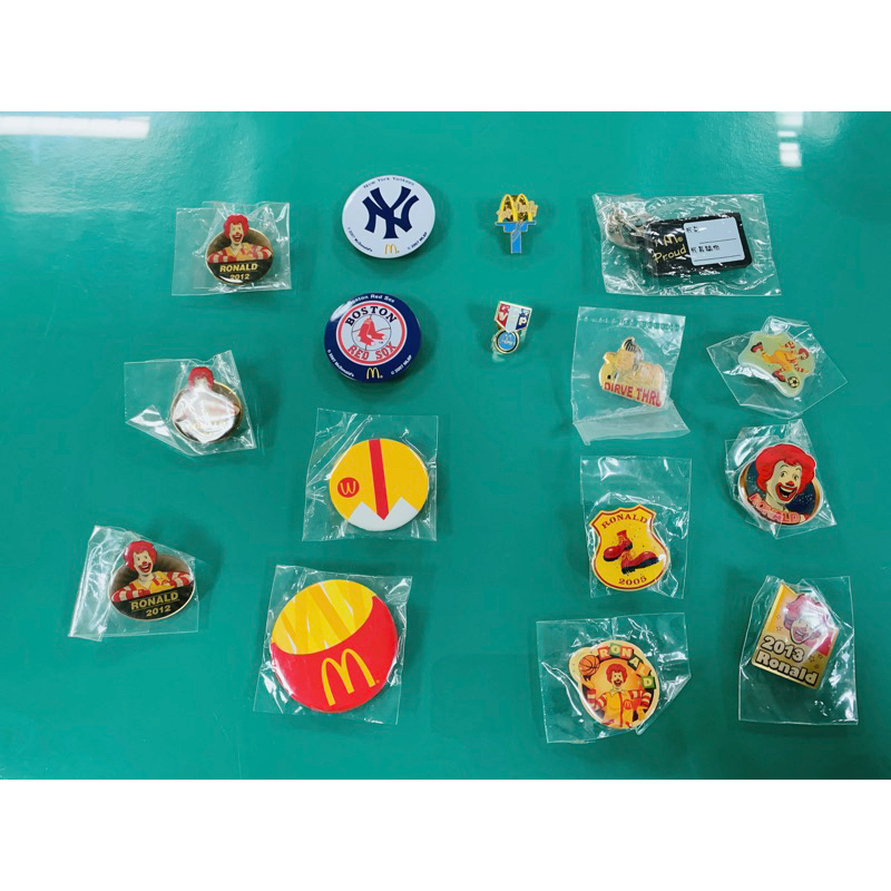 經典麥當勞胸章、徽章、pin，麥胞絕版紀念小物