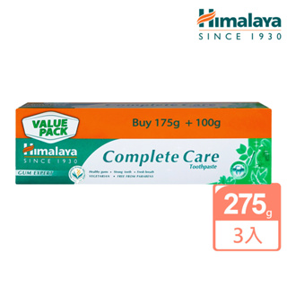 【Himalaya 喜馬拉雅】全方位呵護草本牙膏275g X 3入(印度草本/全面守護)