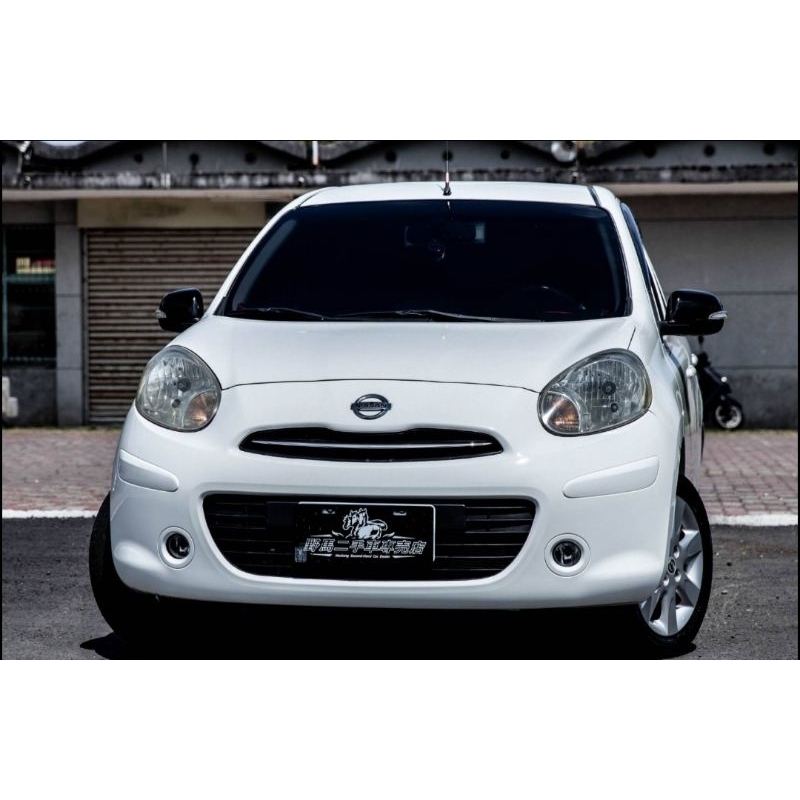 2012年 Nissan March 馬曲 罵取 白色小可愛 安卓機安裝 倒車顯影 電折 方向盤快控 橫溫空調 便宜小車