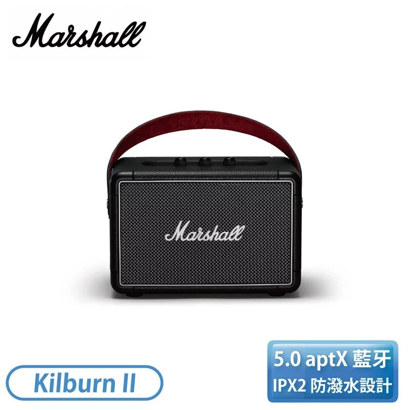 ［Marshall］KILBURN II 攜帶式藍牙喇叭-經典黑 Marshall Kilburn II
