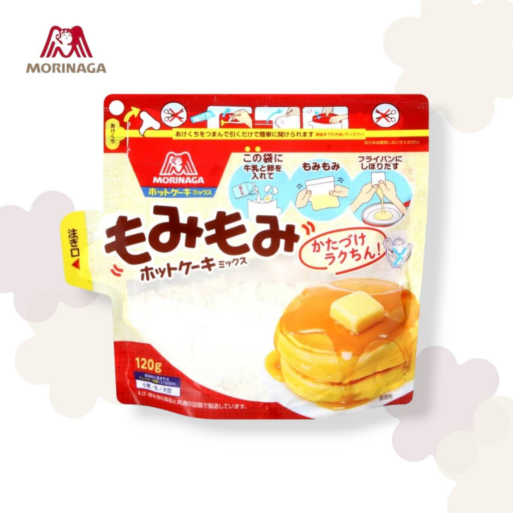 日本 MORINAGA 森永製菓 森永手作鬆餅粉 揉揉鬆餅粉 寶寶鬆餅 早餐 手做 麵粉 120g 效期25.08