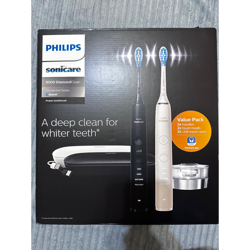 PHILIPS sonicare 9000 DiamondClean 電動牙刷（白色）