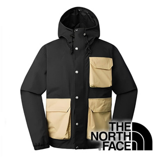 【THE NORTH FACE 美國】男防水單件式外套『黑/卡其』NF0A7W7F