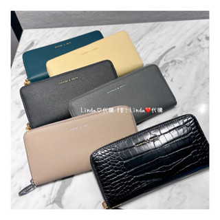 Linda❤️代購 現貨 小ck Charles & Keith 拉鍊長夾 長夾 皮夾 皮包 ck6-10770259