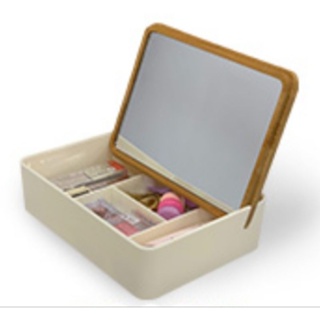 KOSE 高絲 質感美粧鏡收納盒-方便收納小物品、小飾品，是一個讓人愛不釋手的珠寶盒兼鏡台！