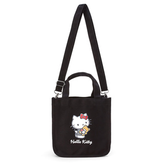 Sanrio 三麗鷗 2WAY 棉質兩用手提斜背包 斜背提袋 Hello Kitty 069868