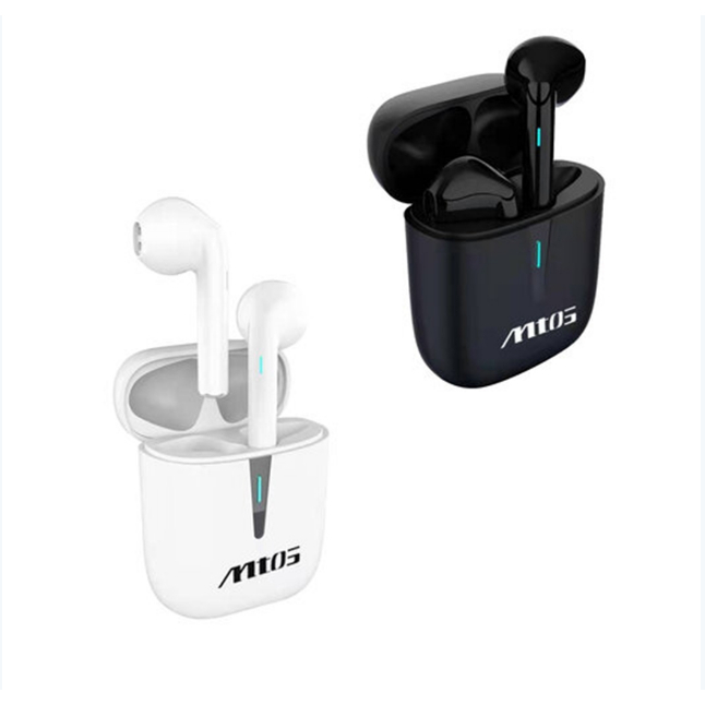 MTOS B7 無線藍牙降噪耳機/ 藍芽耳機/ 兼容安卓 IOS/ 半入耳式/ 翻蓋自動連線/高音質/ 一年保固