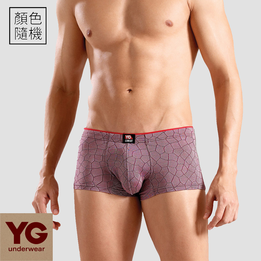 【YG】提紋萊卡彈性低腰平口褲-SYS053