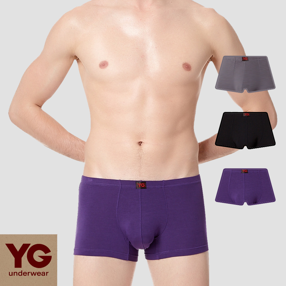 【YG】頂級嫘縈涼感柔纖彈性平口褲-SYG053A