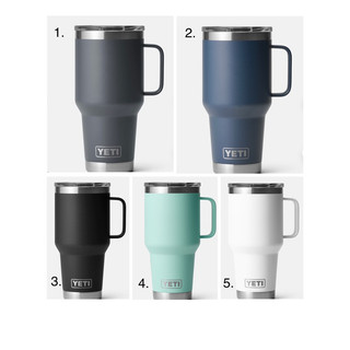 （部分在台）yeti 30oz 提把保冰杯 附新款杯蓋 手把款 Rambler TRAVEL MUG 冰霸杯 歐美代購