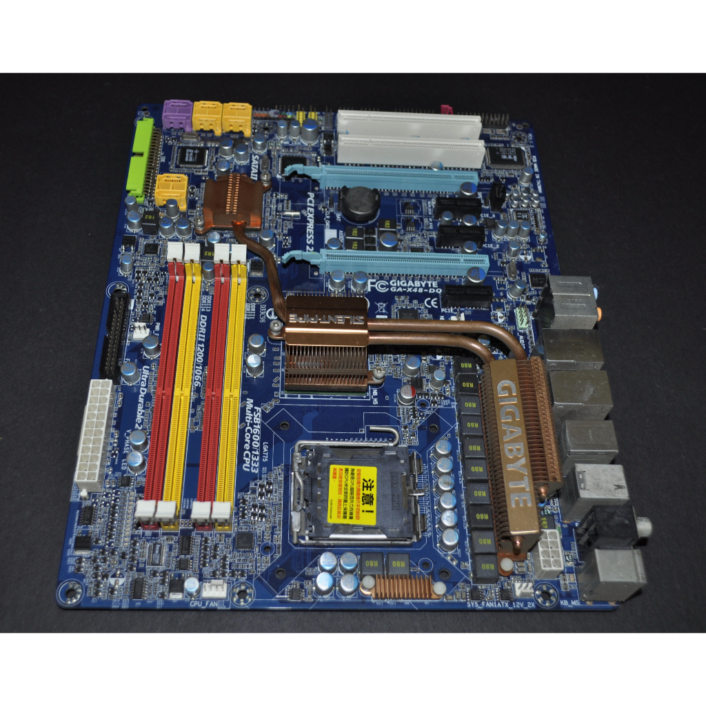 775 最高階主機板 技嘉 GA-X48-DQ6 Rev. 1.3 (775 X48 DDR2 雙網路 雙PCIe)