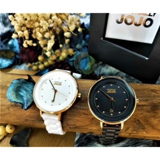 NATURALLY JOJO 簡約易讀 陶瓷時尚腕錶-JO96926-88R/JO9626-80R 白