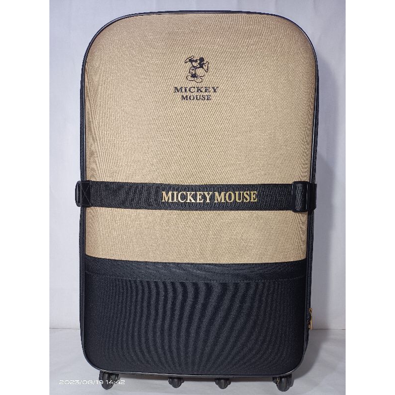 mickey mouse迪士尼米奇布面硬殼行李箱28吋，可加大6cm