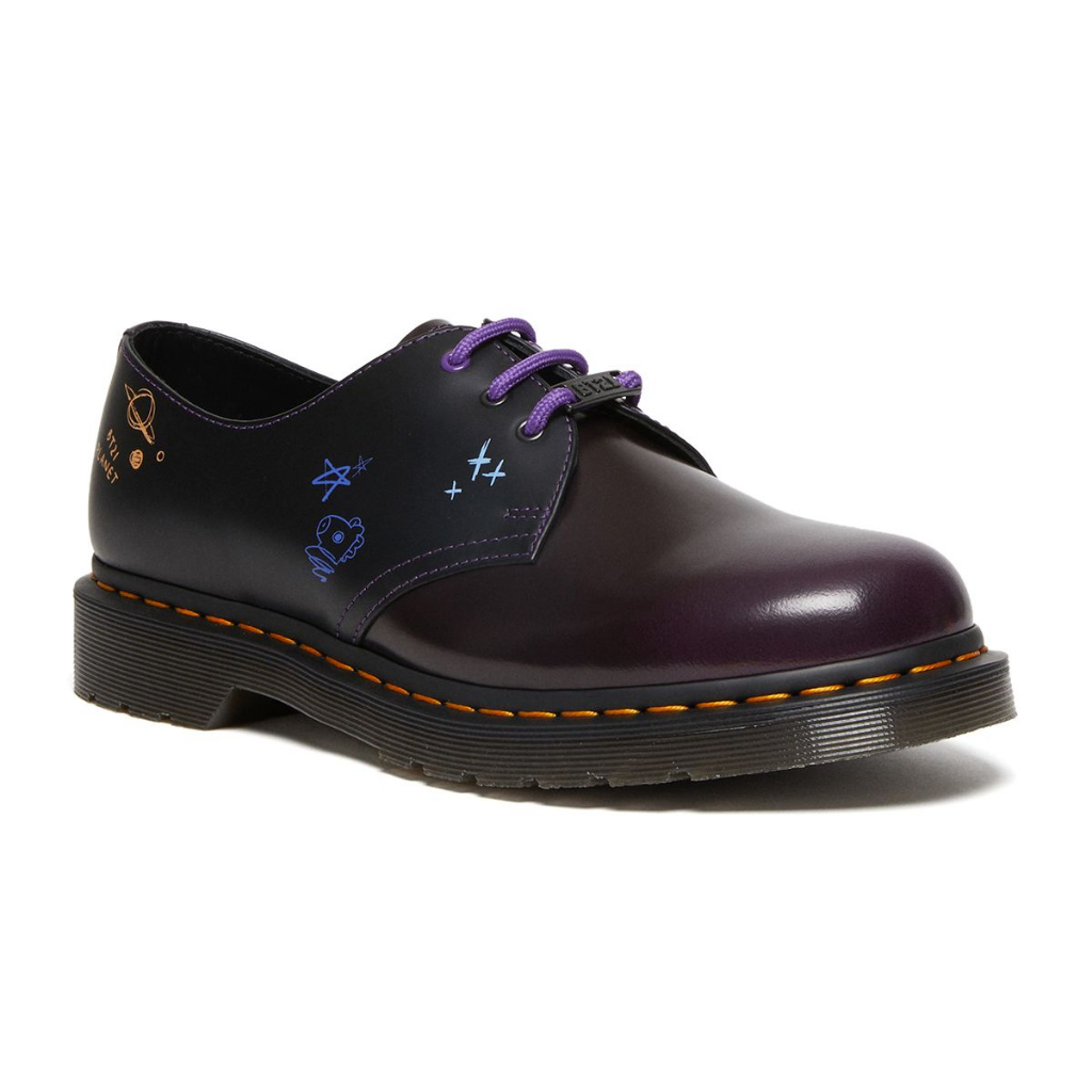 麻緹子 經典款 Dr.Martens 英國 馬汀大夫 1461 BT21 3孔 黑/紫 中短靴 流行百搭 不敗 女 限量