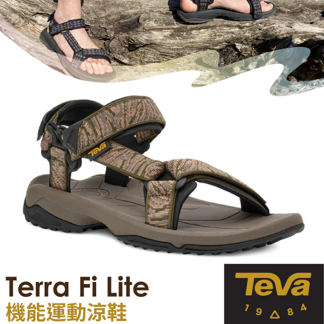 【美國 TEVA】零碼75折》男 款 織帶運動涼鞋Terra Fi Lite/足弓涼拖鞋 溯溪鞋 海灘鞋_1001473
