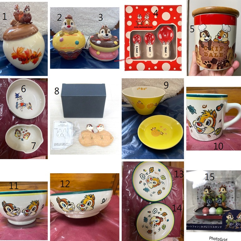 日本 東京迪士尼樂園 奇奇蒂蒂 第四彈 杯盤 擺飾 沙拉碗 馬克杯 收納盒 裝飾品 絕版 老物 稀有品 盤 奇奇 蒂蒂